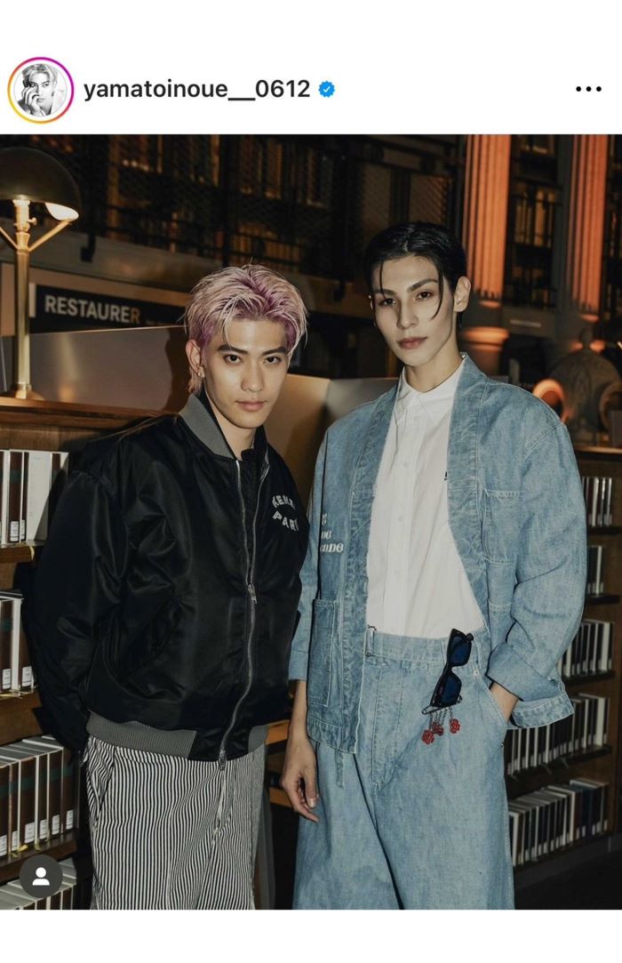 Snow Manのラウールとのツーショット（井上ヤマトのインスタグラムより）
