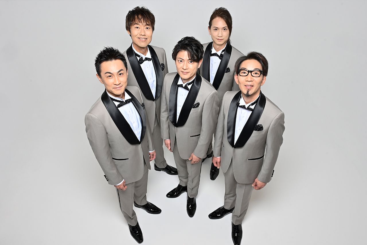 BabyBoo　シノブ（トップ・テナー）、ユースケ（リーダー／テナー）、チェリー（リード・テナー）、ケン（バリトン）、ユウ（ベース）の5人からなる男性コーラスグループ。歌声喫茶での活動をきっかけに昭和歌謡を歌い継ぐ。
