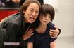 舞台『AZUMI』の稽古で迫真の演技をする川栄李奈と浅香航大