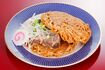 『ふるさと亭』の喜多方ラーメンバーガー 撮影/齋藤周造