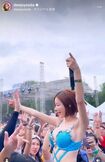 2023年7月に韓国で行われたイベントに出演したときには、露出度高めの衣装で観客に接近していたDJSODA(本人インスタグラムより)