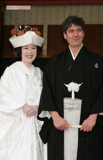 2007年、寺島しのぶとフランス人アートディレクターのローラン・グナシアさんの結婚披露宴