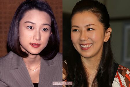 1996年度後期に放送されたNHK連続テレビ小説『ふたりっ子』でヒロインを務めた菊池麻衣子、岩崎ひろみ（写真左から）