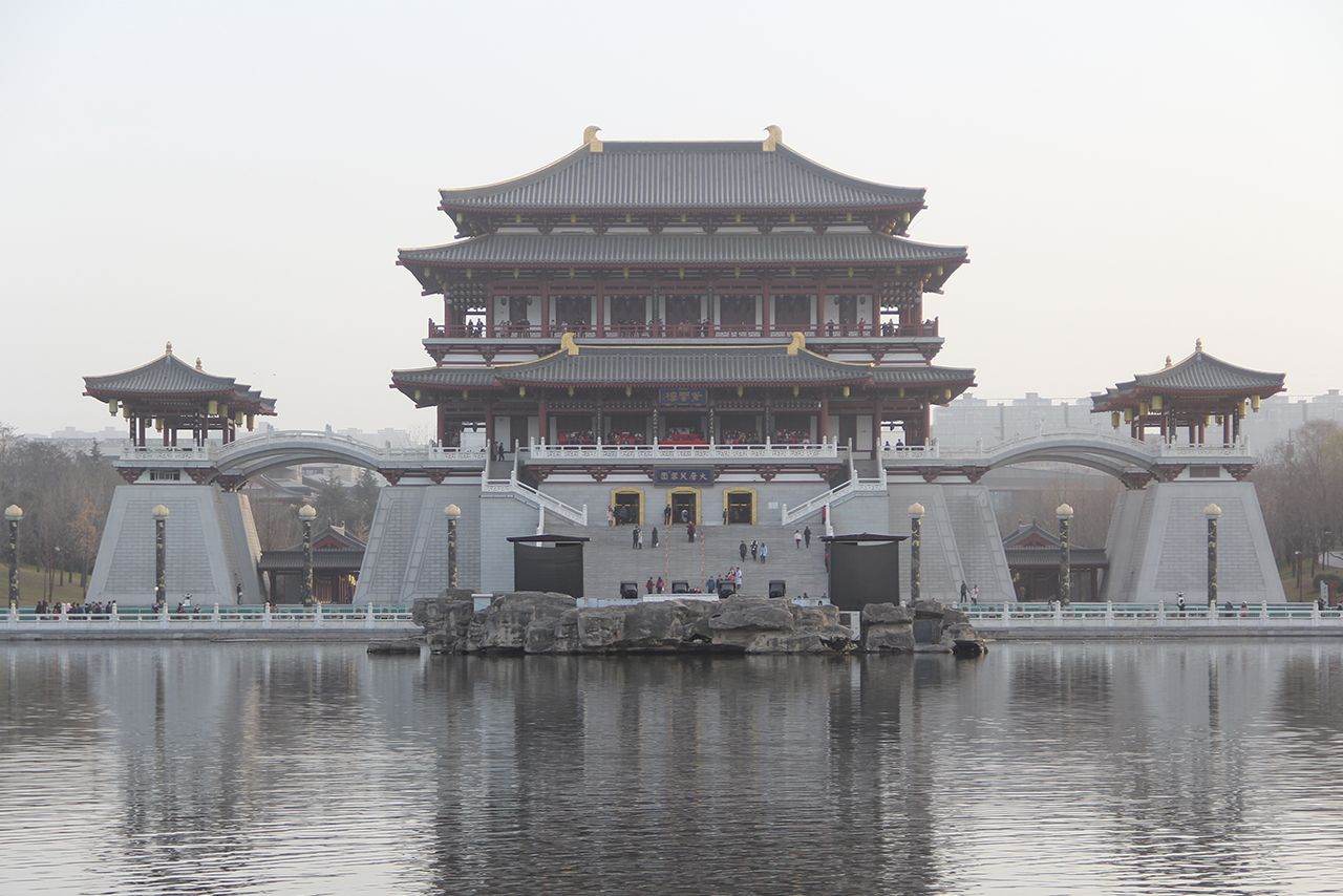 西安市の大唐芙蓉園はS級の観光地だった（撮影／関上武司）