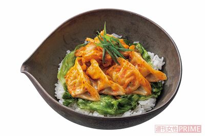 キムチマヨ餃子丼