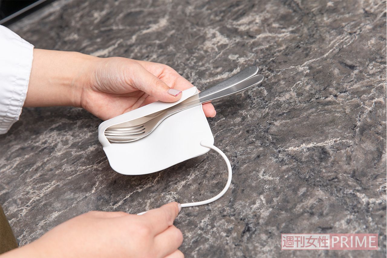 シリコーン　カトラリーカバー　撮影／矢島泰輔