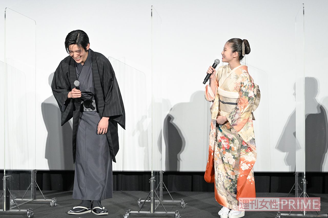 控室でふたりきりになった際に目黒蓮から言われた「気まずいですね」に「ド直球で面白い人だなと（笑）」と今田美桜／『わたしの幸せな結婚』　撮影／渡邉智裕