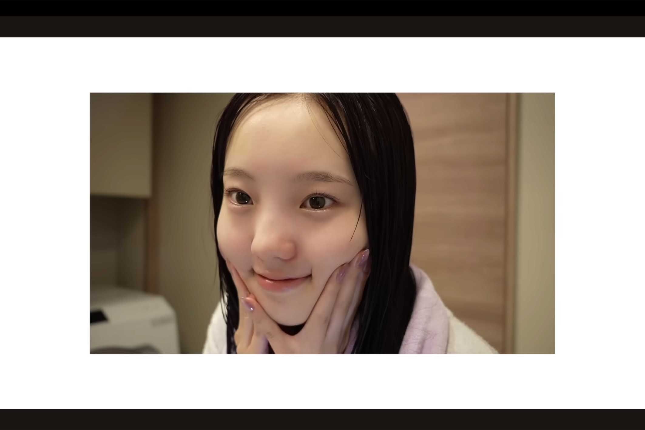 自身の“お風呂上がりのルーティン”を公開した本田真凜（本人のYouTubeチャンネルより）