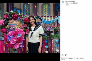 日本テレビ退社後、フリーとしての活動を報告する笹崎里菜アナ（公式インスタグラムより）